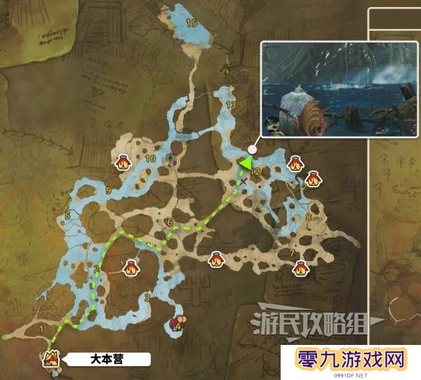 《怪物猎人荒野》绯红森林钓鱼点位置地图及可钓鱼类一览
