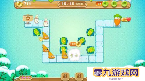 请指教一下保卫萝卜2第98关的过关技巧