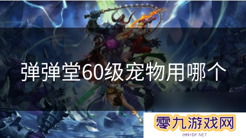 弹弹堂60级宠物用哪个